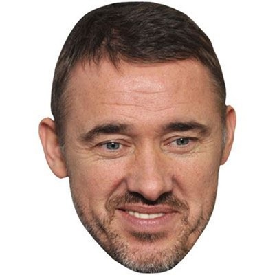 Stephen Hendry Big Head. Larger than life mask.