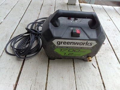 #ad GreenWorks 1700 psi Water Pressure Washer Won#x27;t Spray Water $15.99
