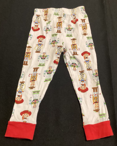 Disney Toy Story Leggings Pajama Pants Woody Buzz Lightyear Jessie 4T White