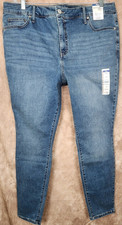  18W Terra  Sky Core Skinny Medium Wash Denim Stretch Jeans Women's Plus