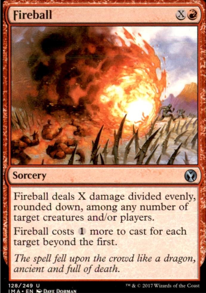 Fireball 128 Uncommon Iconic Masters Magic: The Gathering Near Mint