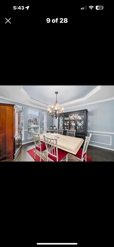 dining table Travertine - Image 2 of 2