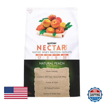 Syntrax Nectar Naturals Whey Protein Isolate - Smooth, Juicy Natural Flavors