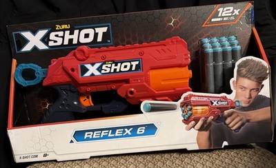 ZURU ( X-Shot ) Excel Double Reflex 6 Foam Dart Blaster with 12 Dart