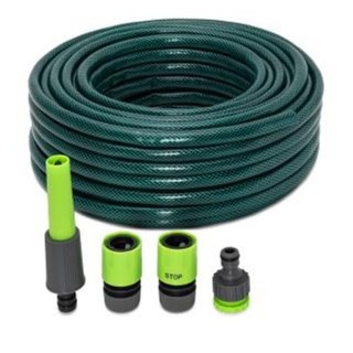 Kinzo Gartenschlauch 30m Ø 14 mm 6 Bar inkl. 4 Aufsätze #WK
