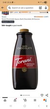Torani Puremade Sauce Dark Chocolate Dessert Topping Syrup 64 oz