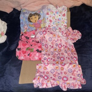 variety girls pj shirts 3T lot of 4