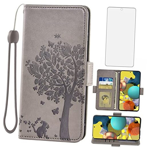 Asuwish Compatible with Samsung Galaxy A51 5G/A 51 5G UW Verizon Wallet Case