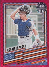 2026 Stars & Stripes USA Red Power Prizm Nolan Traeger 071/149 #128 PWE
