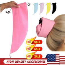 Waterproof Hair Sleeve, Crown Washing Shower Cap Ponytail For Long Hair, Protect
