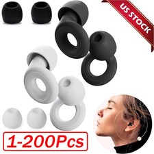 Reusable Silicone Ear Plugs Noise Cancelling Earplugs Protector Study Sleep Swim