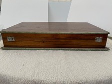 Vintage Empty Wooden Cutlery Box