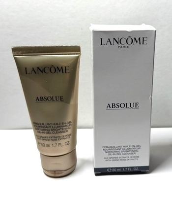 #ad Lancome Absolue Nurturing Brightening OIL IN GEL Cleanser 1.7 oz 50 mI NIB $24.90