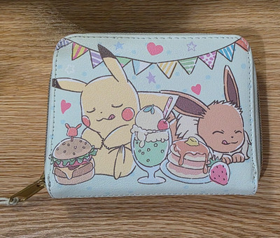 Loungefly Pokemon Pikachu Eevee Cafe Food Bifold Wallet