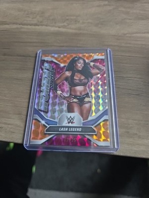 2026 Topps Chrome WWE Lash Legend Womens Division Orange Geometric Refractor /25