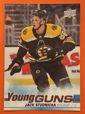 2019-20 Upper Deck Jack Studnicka Young Guns Rookie RC #473 Hockey Boston Bruins