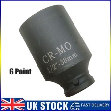 38MM Socket Deep Impact 1/2" Sq Drive 6 Point / Side (Hex) Hub Nut Flywheel