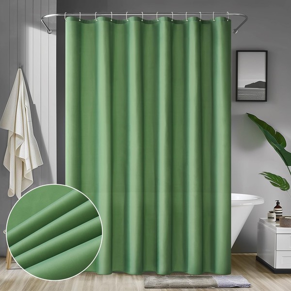 Duschvorhang Wasserdicht Anti-Schimmel GrüN 180X200 Cm Badezimmer Deko-image
