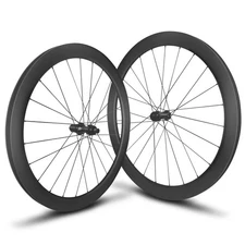 700C Disc Brake Carbon Fiber Wheelset Center Lock/6 Bolt Road Bike Wheels 