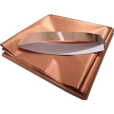 Copper Fabric RFID/EMF/EMI Shielding, Radiation/WiFi Block, 78''x43'' Gold