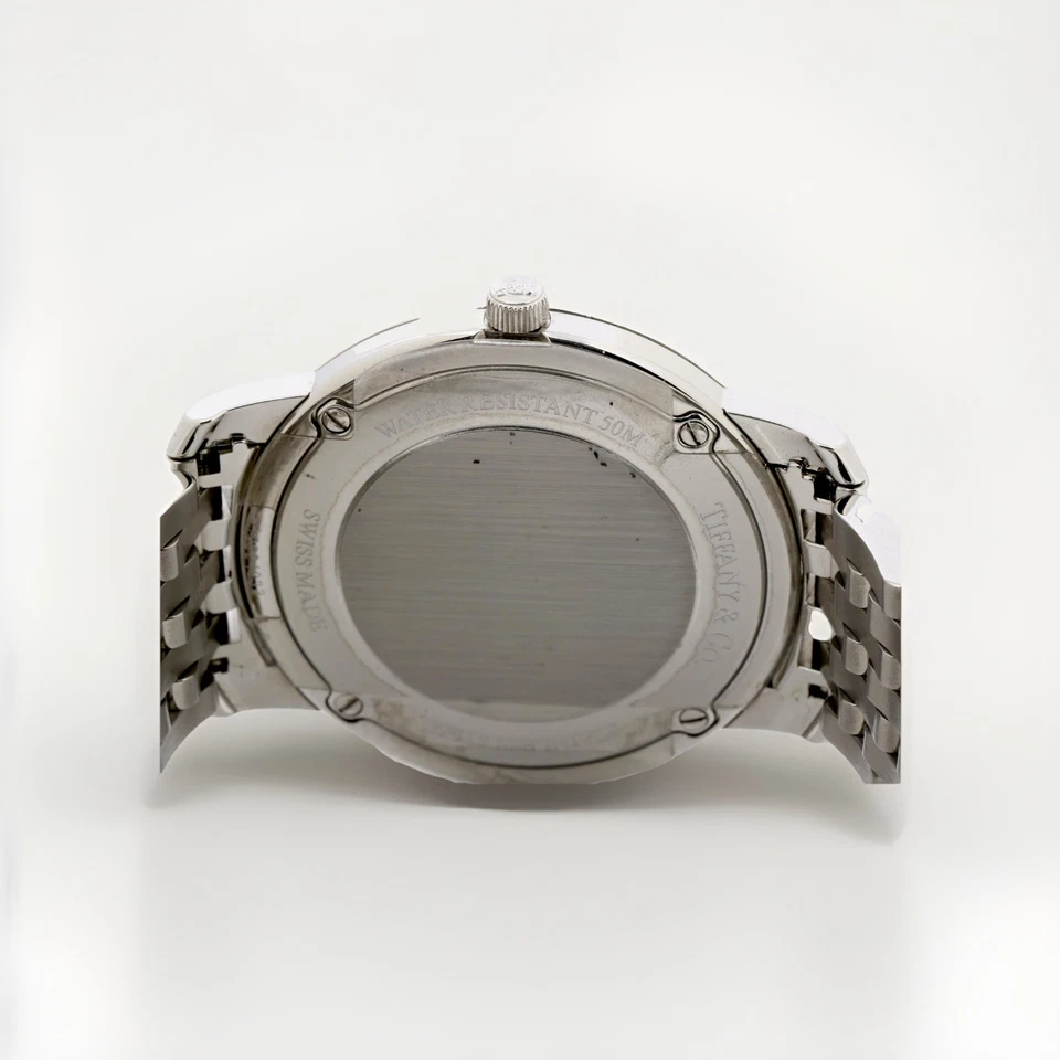 Tiffany & Co Mark Men’s QZ SS Shell Pearl Dial With Box - Image 4 of 4