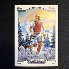 2025 Topps X Bob Ross the Joy of Baseball - Johnny Bench #55