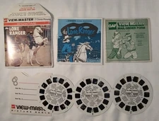 The Lone Ranger Viewmaster Pack 1956 GAF TV Show Western Tonto Silver Excellent