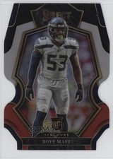 2022 Panini Select Premier Level Black & Red Prizm Die-Cut Boye Mafe #191 07rd