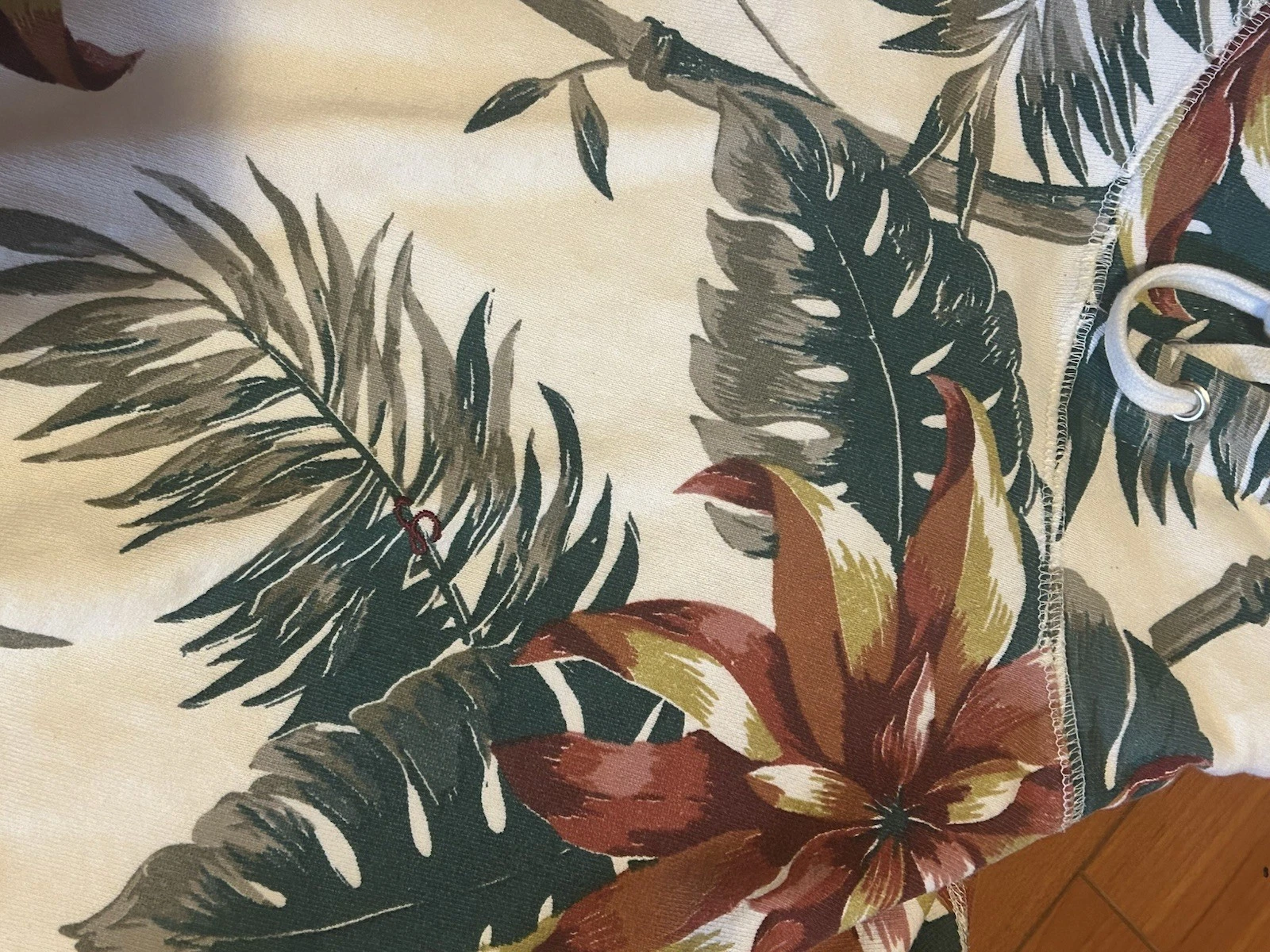 Supreme Felpa con Cappuccio Floreale S S 2012 Pullover Taglia Large