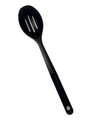 Vintage Tupperware Slotted Cooking 12  Spoon 1815-11 Black Kitchen Tools