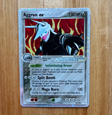 Pokemon TCG Aggron ex 89/100 EX Crystal Guardians Holo Ultra Rare English 2006