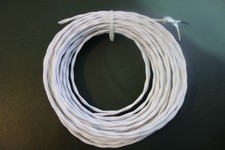 50 Ft 22 Awg 2 Conductor SPC Shielded Teflon/ PTFE Wire Black and White