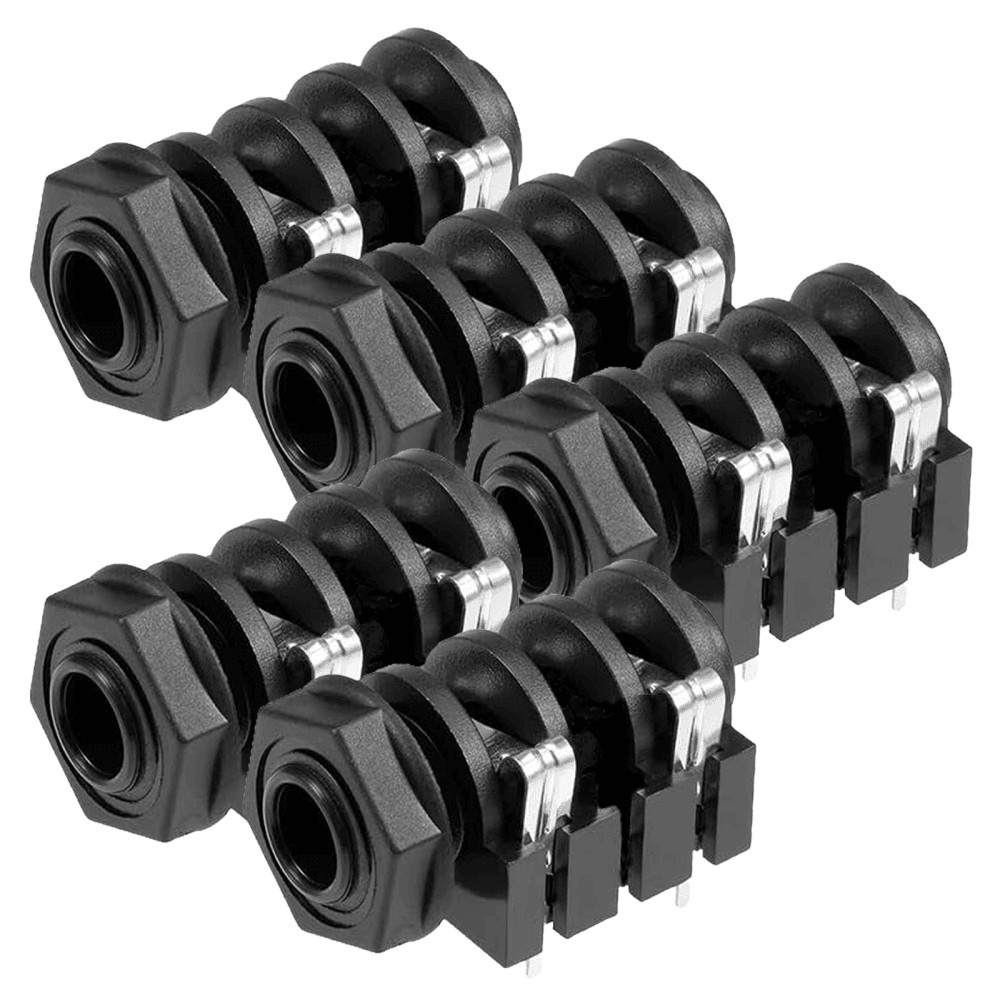5pc Mono Jack Chassis Socket 6.35mm 1/4 inch PCB Mountable M11 Neutrik NMJ4HFD2