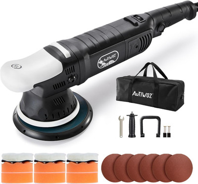 AUTIWOZ Car Buffer Polisher, 6-Inch Dual Action Polisher for Car Detailing, 15Mm