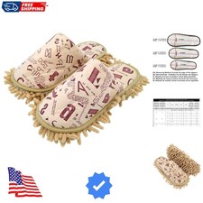 Super Chenille Microfiber Washable Mop Slippers Shoes, Detachable Mopping Sho...