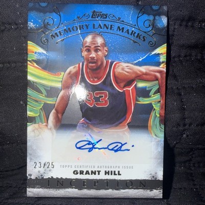 2025 Topps Inception Grant Hill Memory Lane Marks Auto /25 - MLM-GH