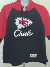 kansas city chiefs mitchell and ness black short sleeve hoodie