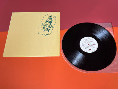 THE WHO - LIVE AT LEEDS  JAPAN 1981 Polydor – 23MM 0068 REISSUE LP VG+