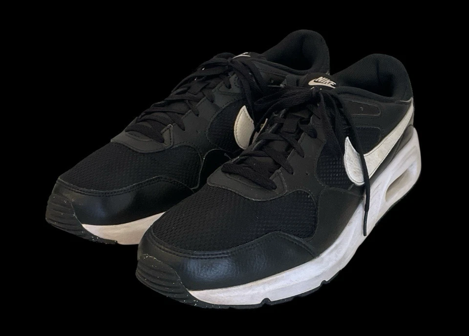 Nike Air Max SC Mens Running Sneakers Size 14 Black White CW4555-002 - Image 3 of 4