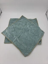 decorUhome Chenille Soft Throw Pillow Covers 18x18 Set of 2, Farmhouse Velvet 