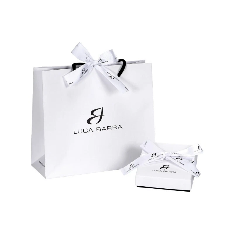 Collana Donna Luca Barra CK2010 In Acciaio Con Zirconi Baguette - Immagine 3 di 3