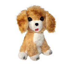 16" VINTAGE COCKER SPANIEL PUPPY DOG STUFFED ANIMAL PLUSH TOY CARNIVAL PRIZE