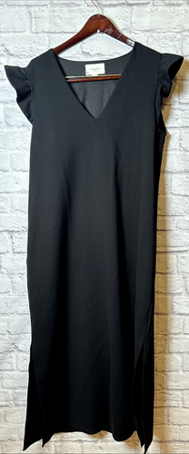 Tuckernuck Pomander Place Black Flutter Sleeve Miko Maxi Dress EUC XLarge