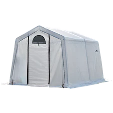 ShelterLogic Grow-It 10 x 10 x 8 ft Translucent Greenhouse-in-a-Box Peak