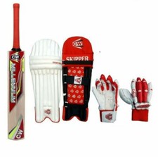 Cricket Set STORM Red BAT+ PAD+GLOVE Available in RH and LH- AU Stock- Free Ship