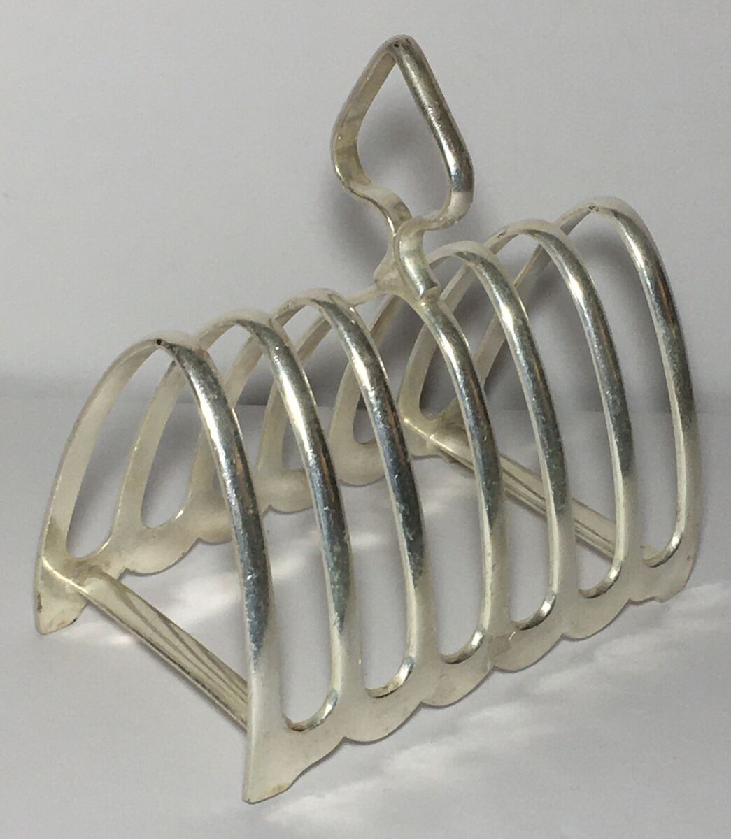 Mappin & Webb 1930s Art Deco Silver Plated Toast Rack Mappin & Webb 1930s Art Deco Silver Plated Toast Rack