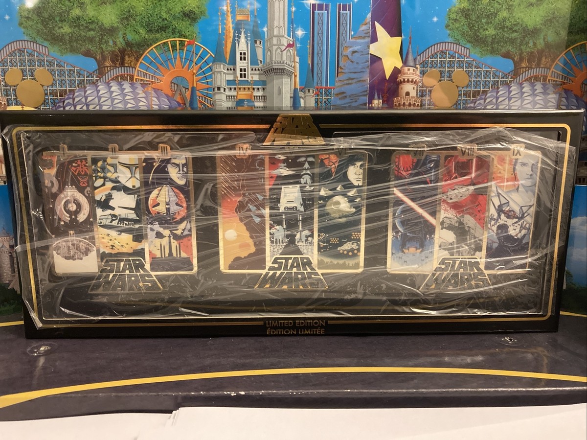 Disney Star Wars Saga Trilogy Poster 3 Pin Box Set - Limited 