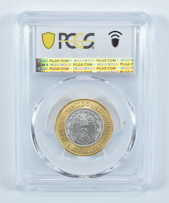 2000-W $10 Library Of Congress Commemorative Bimetallic MS70 PCGS