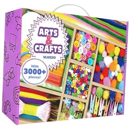 3000Pcs DIY Arts and Crafts Supplies Kit for Kids Kids Craft 3000