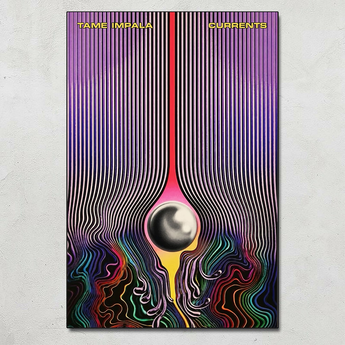 Tame Impala Currents Abstract Poster Psychedelic Rock Decor Poster